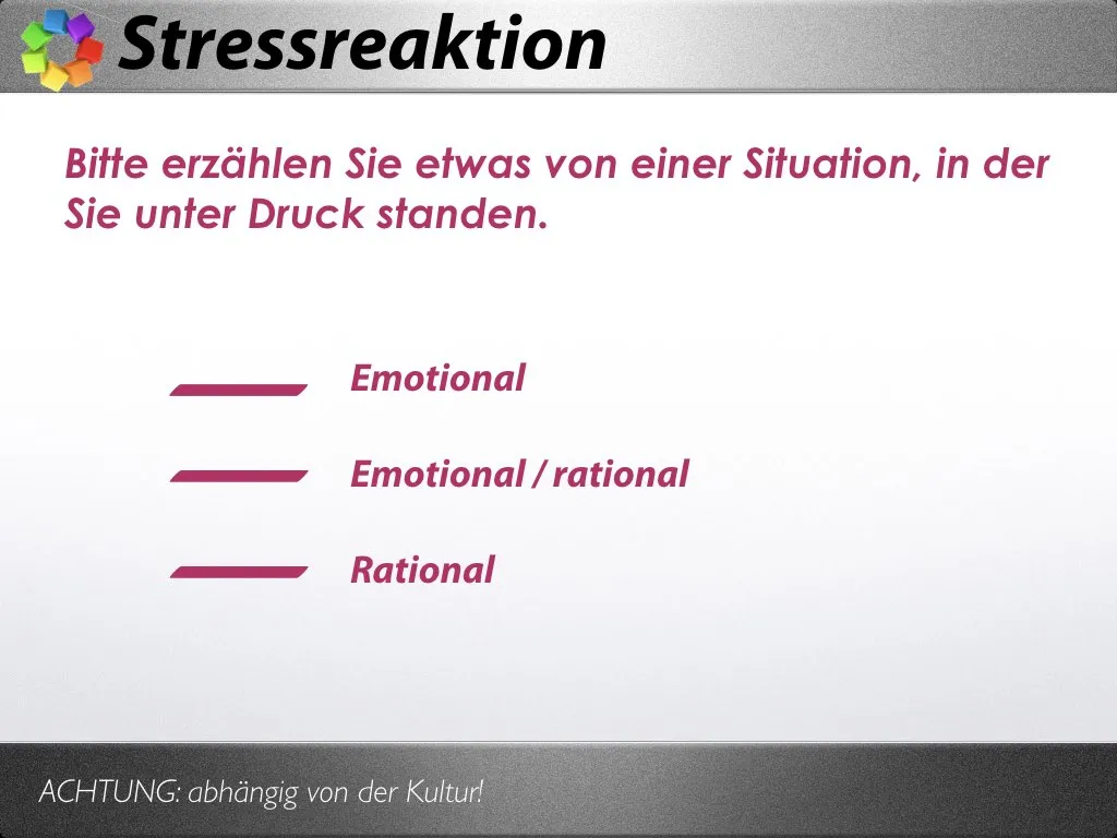 Personalwesen ComOP-Methode Stressreaktion
